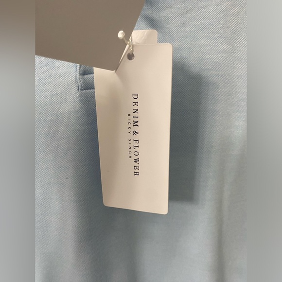 Light Blue Men’s polo size M - Picture 4 of 9